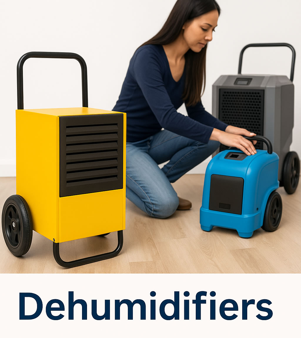 Multiple dehumidifiers ready to hire Multiple dehumidifiers ready to hire