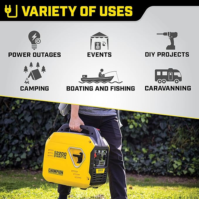Champion generator in use - power outages, events, DIY Champion generator in use - power outages, events, DIY